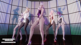 [MMD] EXID - Haut et bas Ahri Akali Kaisa Evelynn Seraphine Hot Kpop Dance League Of Legends Hentai