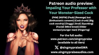 Napíchnutí vašeho profesora na váš monstrózní penis audio ukázka - Provádí Singmypraise