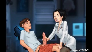 Summertime Saga Sex Scene - Un scientifique japonais veut que je jouisse - boire du sperme.