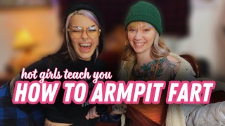 Hot Girls teach you to Armpit Fart