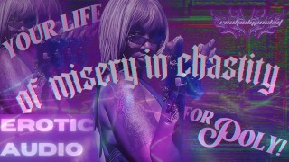 Je leven van ellende in Chastity trailer