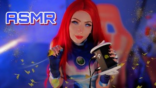 Starfire Titans Ear Kissing LickIng Ting + Mouth Sounds ASMR SFW