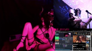 Futanari Dragon Girl 在举办 YIFF GOONER 暨派对时将 Shibari 绑在一起!!- REBD 的 Lair 直播{0}