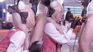 【Destin】✨Fellation Cosplay Sexe avec Tamamo, Sexy FGO Ladyboy Cosplayer se faire baiser, Crossdresser Tgirl 9