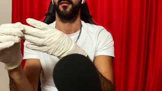 Gants en latex doux ASMR pour une relaxation ultime - Édition masculine