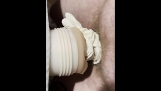 Latex et Fleshlight Sexting Fun Venez Sur La Main Gantée