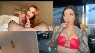 Elly Clutch，色情 ASMR 反应，与我最好的朋友的兄弟共用一张床 - 业余 Willow Harper