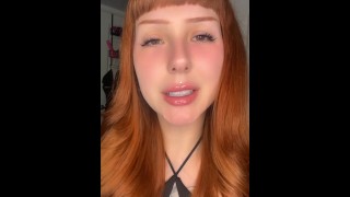 Cum do mého obličeje JOI roztomilá dívka