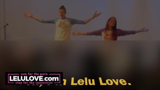 Homemade couple sharing behind the scenes of 1st live non-porn performance - Lelu Love