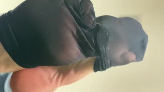 Ebony pieds et chaussettes en nylon Black