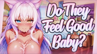 [F4M] | Ta Cute neko te fait te sentir vraiment bien avec ses seins [Lewd ASMR]