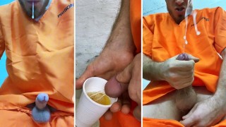 Domination d’un CRIMINEL russe en prison / CUM / Piss / Humiliation / Parler sale