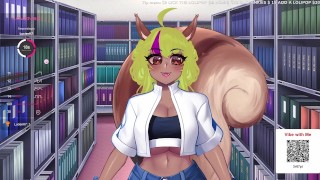 Virgin GYARU gangbang dans la bibliothèque - L’EGIG [Lewd Squirrel Girl Vtuber Sif Avellana Fansly highlight]