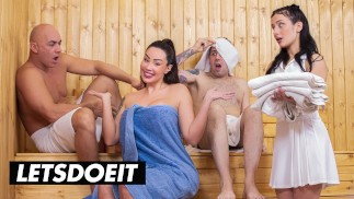 Podvádění děvka v prdeli v sauně. Samie Duchamp, Christian Clay / LETSDOEIT