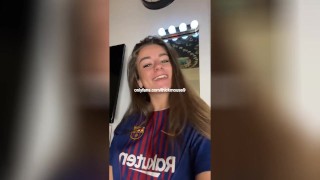 FAN DU FC BARCELONE MONTRANT LA CHATTE SUR TIKTOK