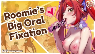 Hey Roomie, pouvez-vous Cure ma fixation orale ? [ASMR RP] [Facefucking] [Sassy] [Tarte à la crème] [Hentai]