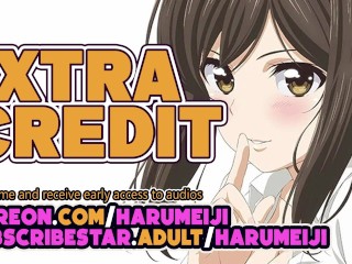 [F4M] Extra Kredit | Erotické Audio Hraní Rolí [veřejné] [creampie] [riskantní]