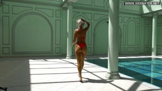 Mary Kalisy sexy morena milf en lencería roja