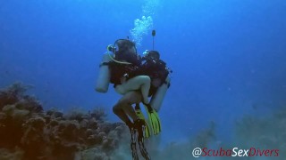 Enfoncer sous la mer, partie 1 - Nous nous sommes presque fait prendre par un groupe de plongeurs !