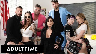 ADULT TIME - Les étudiants au volant ne peuvent T arrêter de baiser en classe ! Ft Rocky Emerson, Aiden Ashley et plus !