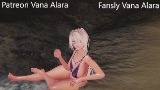 Puta pillada tocandose en la playa