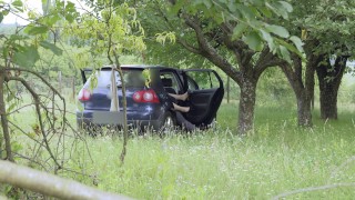 Ce voyeur lui plait, elle fait l amour avec lui dans sa voiture. Sexe et voyeurisme.