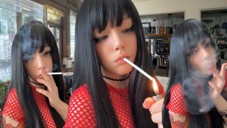 Sexy Succubus Smoker putting her spell on you (Full vid on my OnlyFans/ManyVids)