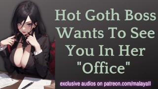 Goth Boss veut vous voir dans son « bureau » | ASMR Jeu de rôle érotique