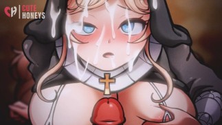 Nun x Futa Hentai animation