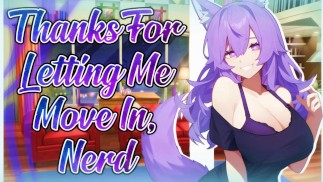 [F4M] Your Wolf Girl Bully vous remercie de la laisser emménager 🐺💕 [Enemies to Lovers] {Lewd ASMR}