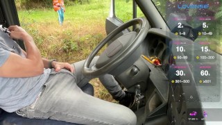 Robotnik w buszu