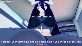 Albedo z Overlord daje ci footjob hentai POV