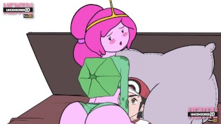 Dito neuken als PRINSES BUBBLEGUM van ADVENTURE TIME met Pokemon cosplay Hentai parodie CARAMELO