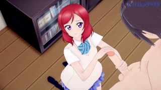 Maki Nishikino e eu fazemos sexo intenso no quarto. - Love ao vivo! Projeto Ídolo da Escola Hentai