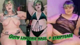 BANDE ANNONCE - GOTH LINGERIE HAUL STRIPTEASE