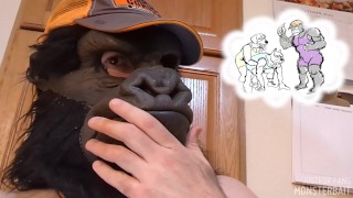 Gorilla grogne, se déshabille et huffs un qu’elle fantasme sur les catcheurs (aperçu)