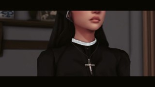 LE PRÊTRE VEUT COMMETTRE UN PÉCHÉ AVEC LA NONNE ✝️ - JackieCoxSims