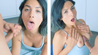 BLOWJOB LATINO - ESPAÑOLA, pipe, branlette, gorge profonde