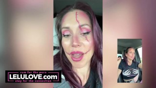 Babe goes to 1st Halloween Horror Nights at Universal Studios with full makeup - Lelu Love