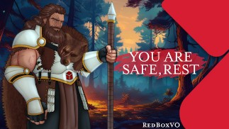 Bear Knight vous garde en sécurité près du Fire (grosse bite et baise avec les doigts)