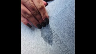 got soo wet had to play w myself through my leggings🥺💦