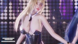 [MMD] Laysha - Party Tonight Ahri Seraphine Kaisa Sexy Kpop Dance League of Legends Hentai