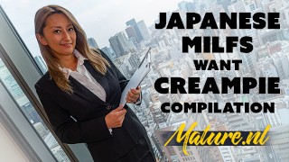 MatureNL - Compilation de Hot milfs japonaises se faisant remplir de sperme