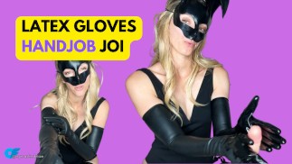 JOI de bordure dans des gants en latex | Branlette