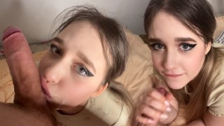 Игра со сводной сестричкой в "пухлого кролика"
