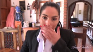 Aunt Judy's Big Tit MILFs - Votre patronne sexy Latina MILF Linda Del Sol vous permet de la baiser (POV)