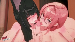 Miyabi et Yanagi nous font plaisir avec leurs corps pervers et sexy