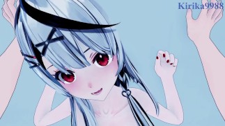 Sakamata Chloe and I have intense sex in the bedroom. - Hololive VTuber POV Hentai