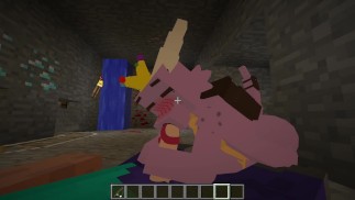 Uma Dragão Safada me Chupando, E Comendo o cu de uma abelha no Minecraft enquanto eu fodo uma kwaii