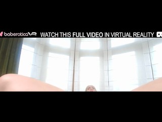 Solo Blonde Girl,sin is Masturbating at Home,in VR.